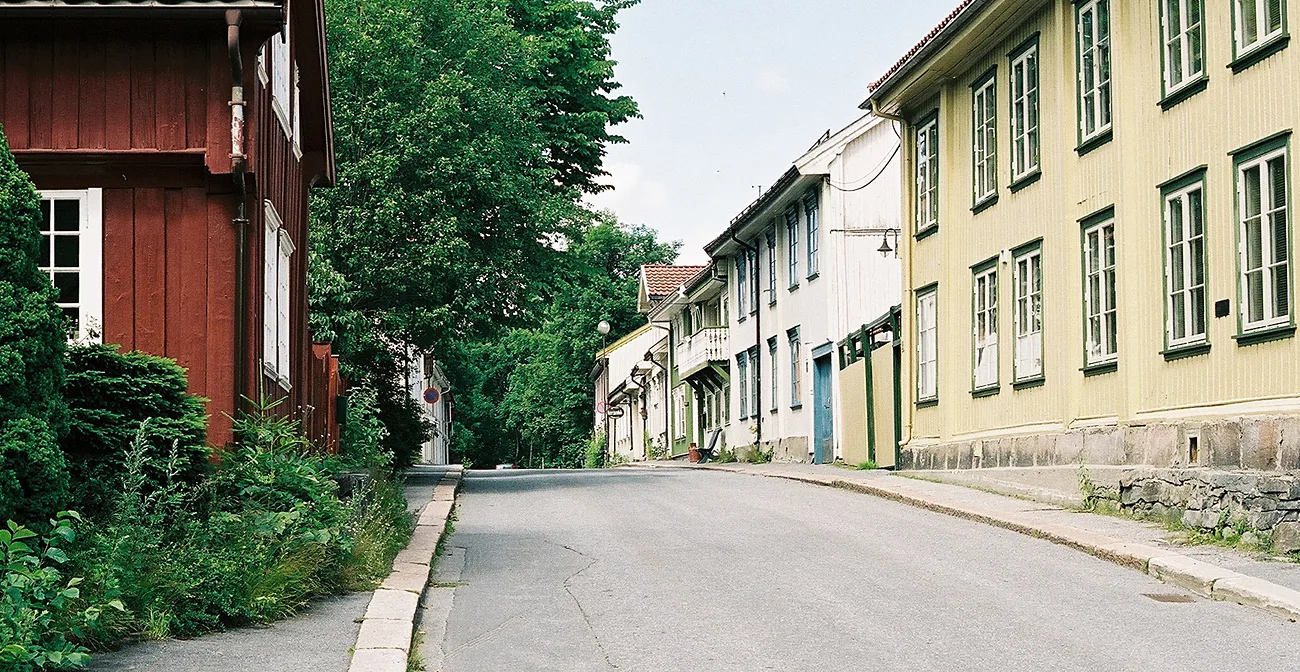 Kongsberg - Hyttegata, Kongsberg, Norway.
